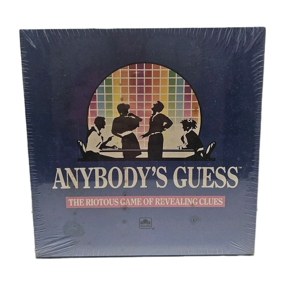 ANYBODY'S GUESS: THE GAME‎ OF REVEALING CLUES,VINTAGE 1990 BOARD GAME NEW/SEALED